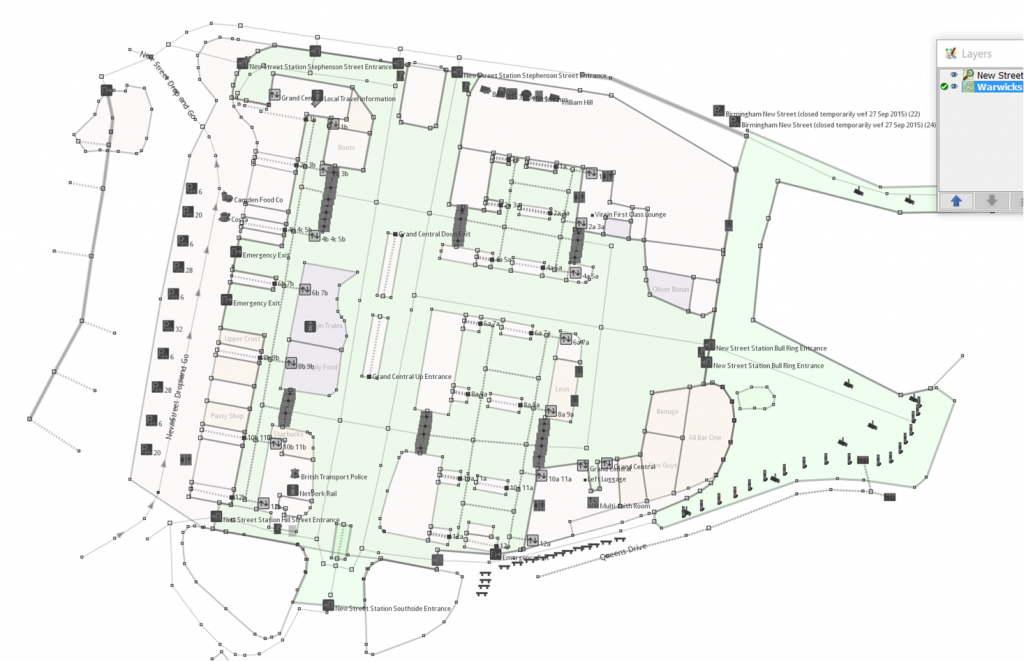 Birmingham New Street Station Mappa Mercia