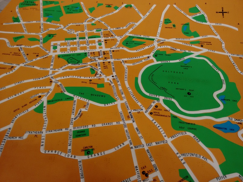 Textured maps for the blind and partially sighted.