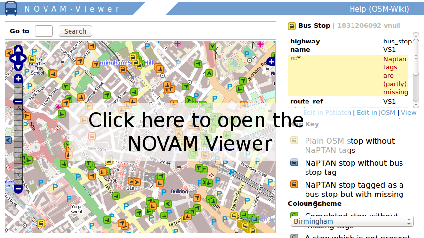 Novam viewer screenshot