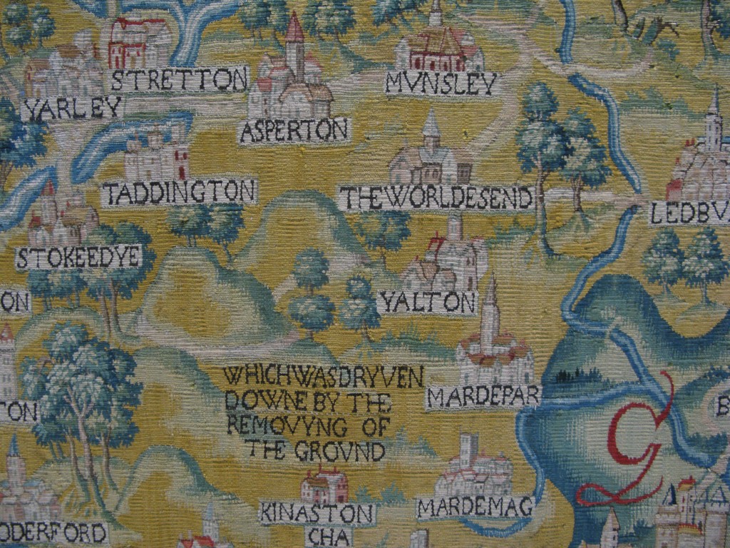 A visit to view one of the Sheldon Tapestry Maps – Mappa Mercia