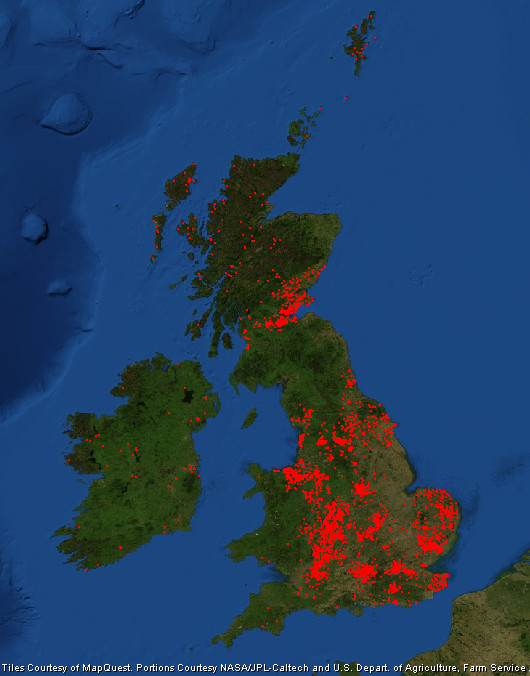 Map of the OpenStreetMap community engaged in the quarterly project to map schools.